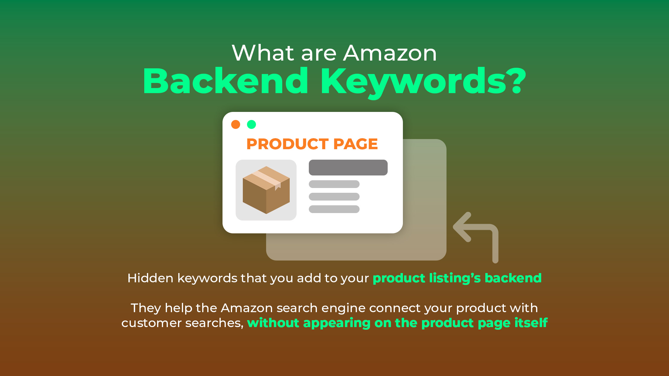 what are amazon backend keywords