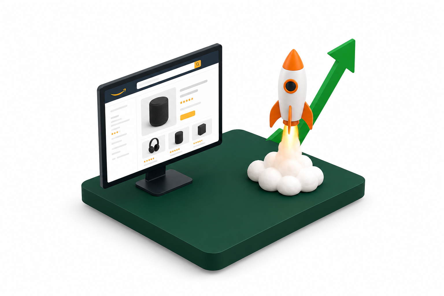Amazon listing implementation and optimization